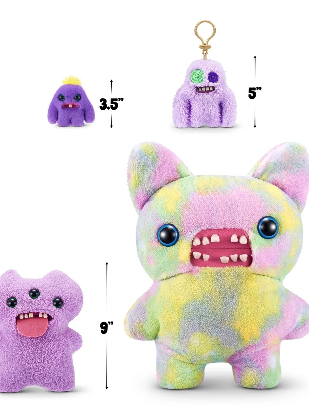 Mr. Needles mini plush toy from the ZURU Fuggler Baby Fugg Series 4